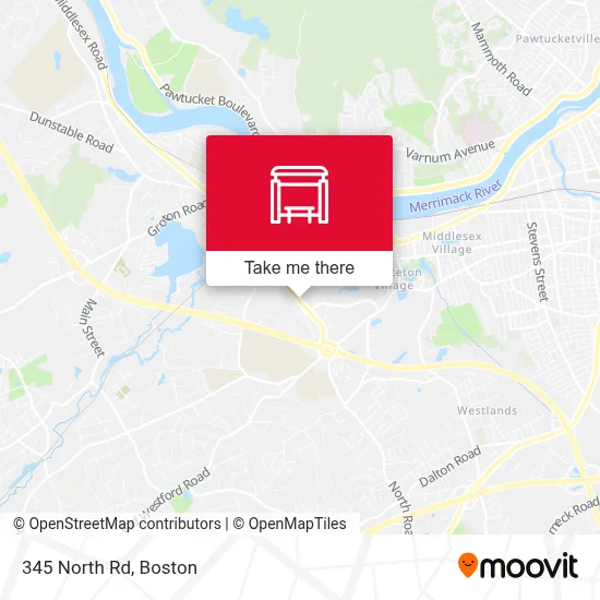 345 North Rd map