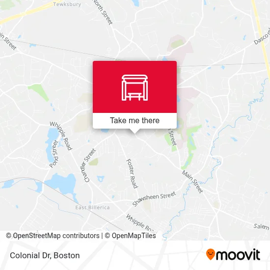 Colonial Dr map