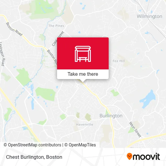 Chest Burlington map