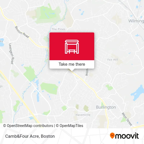 Camb&Four Acre map