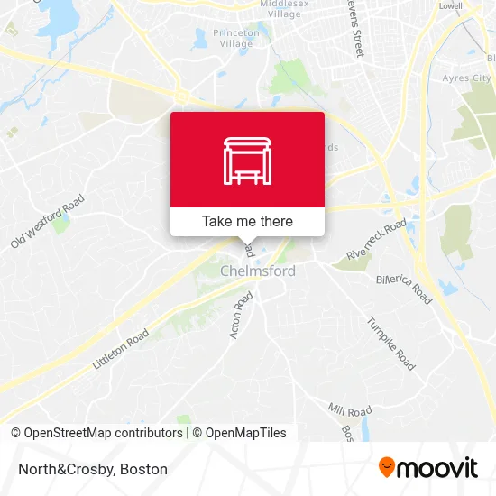 North&Crosby map