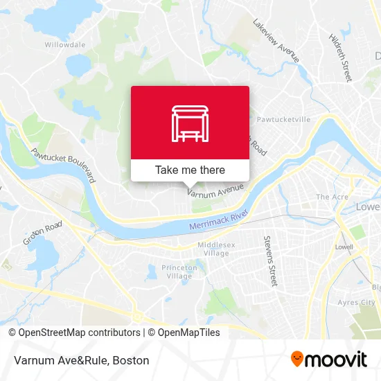 Varnum Ave&Rule map