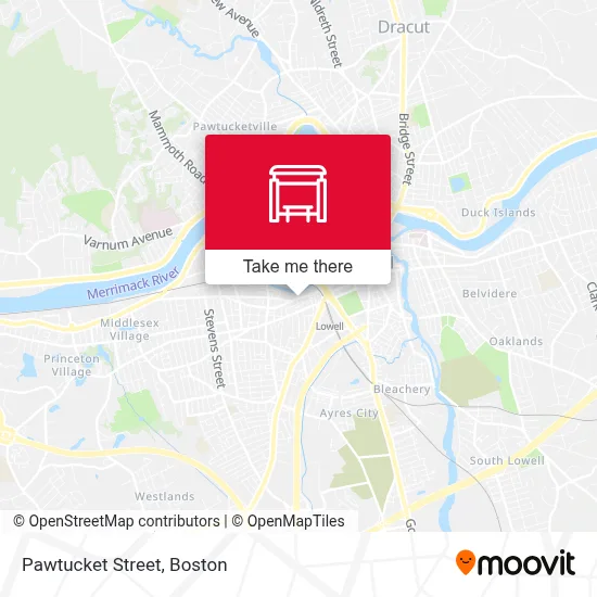 Pawtucket Street map