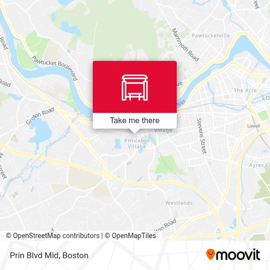 Prin Blvd Mid map