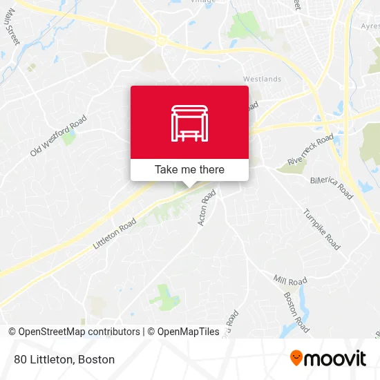 80 Littleton map