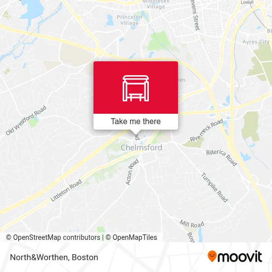 North&Worthen map