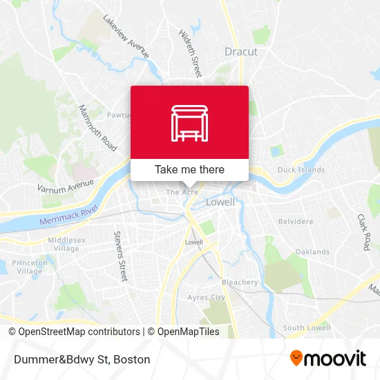 Dummer&Bdwy St map