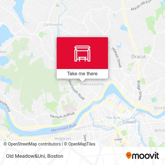 Old Meadow&Uni map