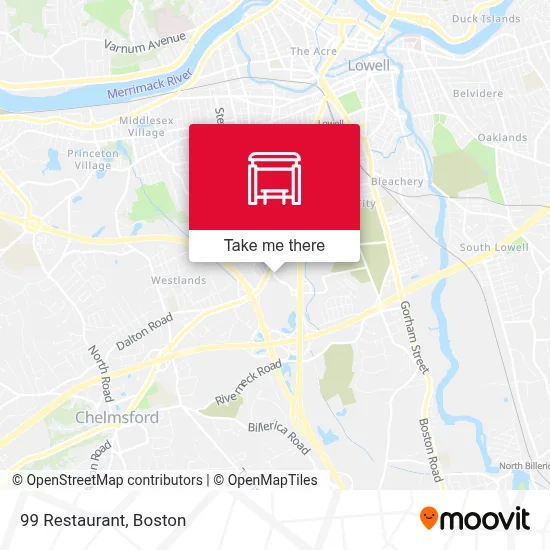 99 Restaurant map