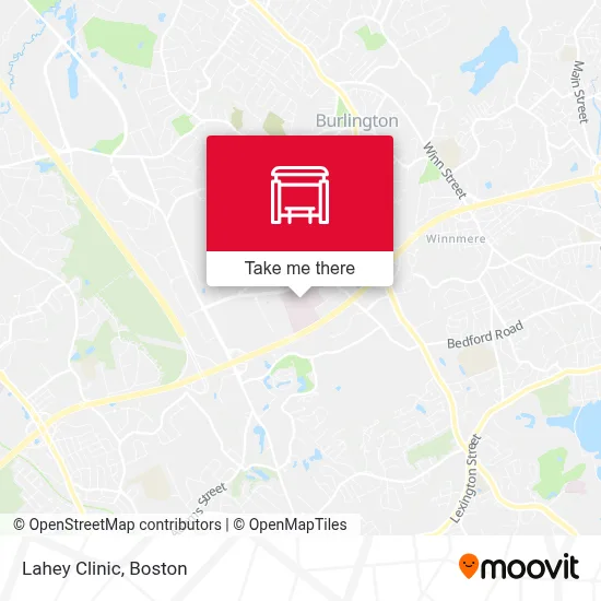 Lahey Clinic map