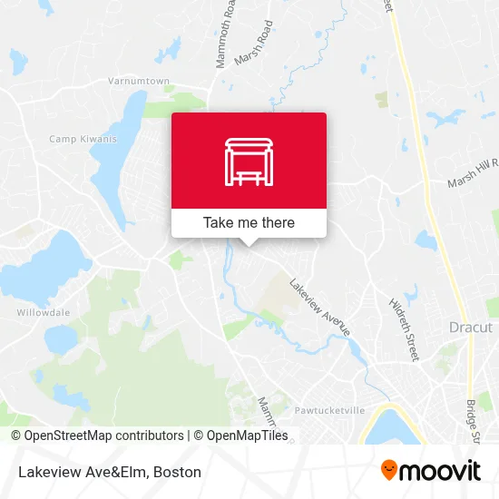 Lakeview Ave&Elm map