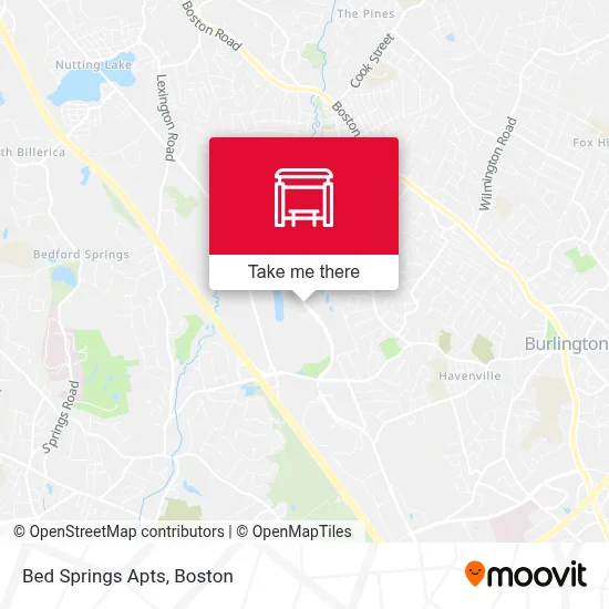 Bed Springs Apts map