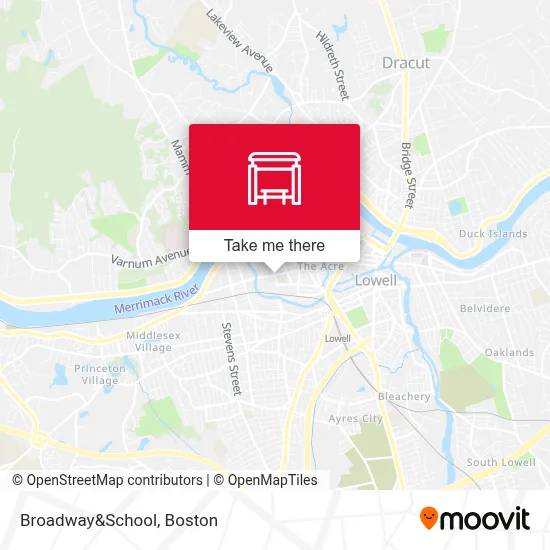 Broadway&School map