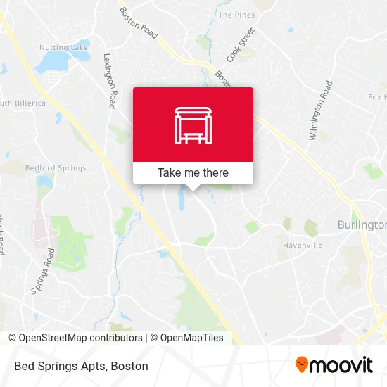 Bed Springs Apts map