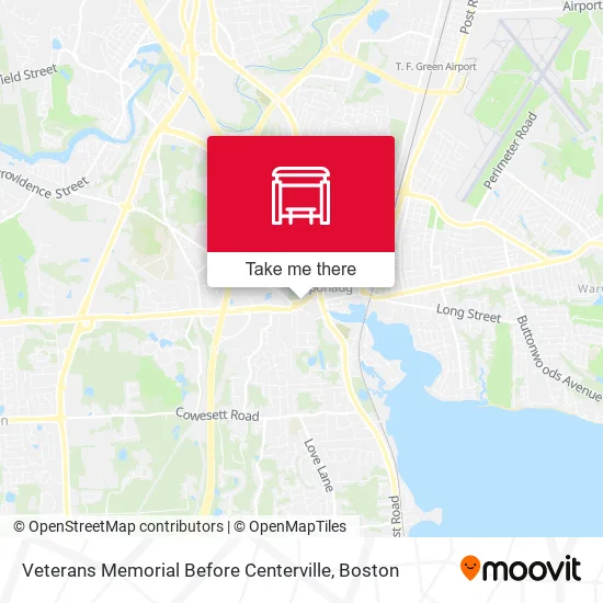 Veterans Memorial Before Centerville map