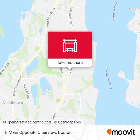 E Main Opposite Clearview map