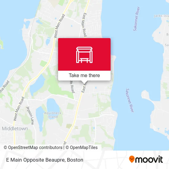 E Main Opposite Beaupre map