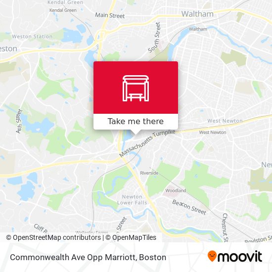 Mapa de Commonwealth Ave Opp Marriott