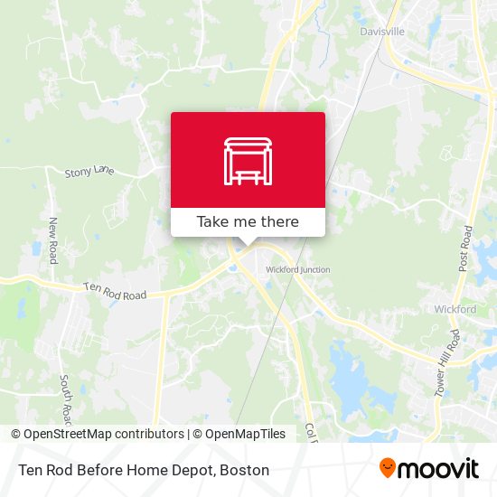 Ten Rod Before Home Depot map