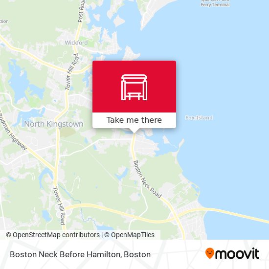 Mapa de Boston Neck Before Hamilton