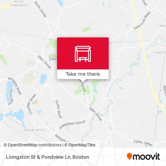 Livingston St & Pondview Ln map