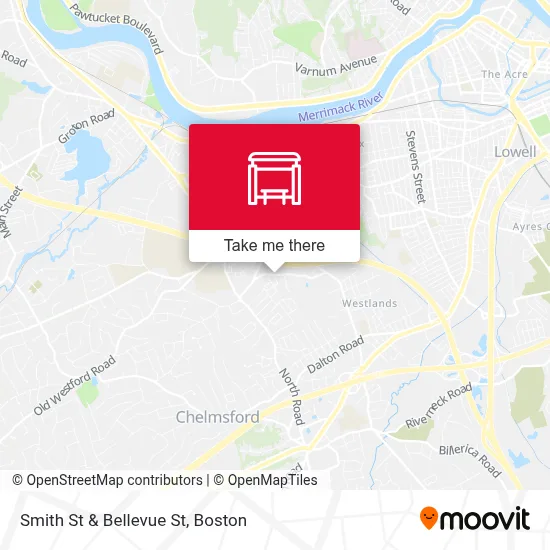 Smith St & Bellevue St map