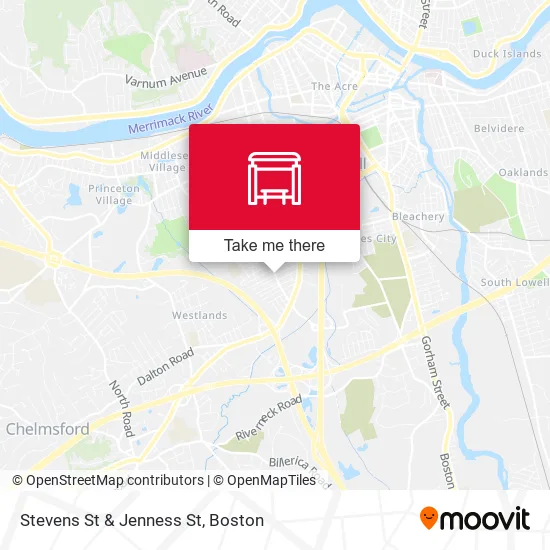 Stevens St & Jenness St map