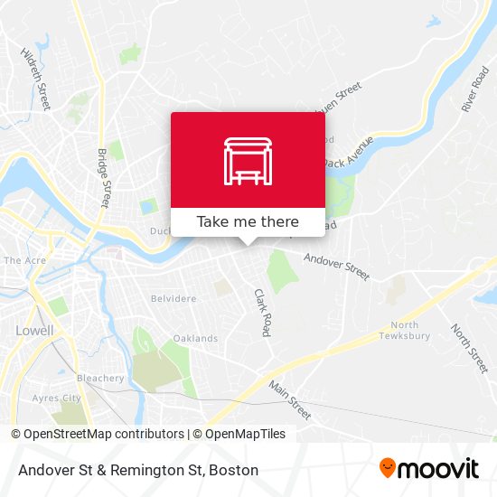 Andover St & Remington St map