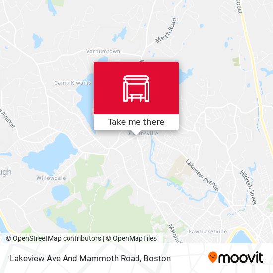 Lakeview Ave And Mammoth Road map