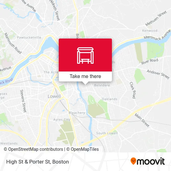 High St & Porter St map