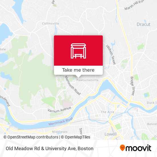Mapa de Old Meadow Rd & University Ave