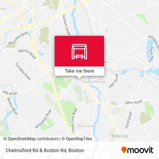 Chelmsford Rd & Boston Rd map