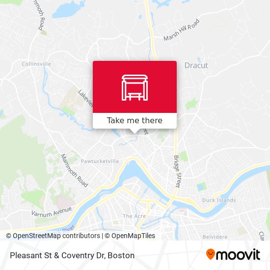 Pleasant St & Coventry Dr map