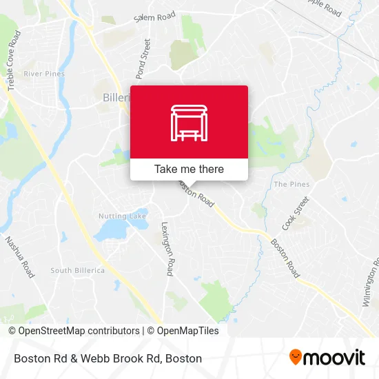 Boston Rd & Webb Brook Rd map