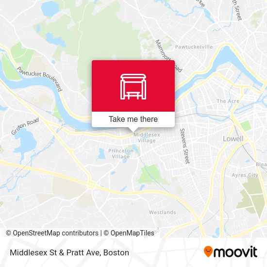 Middlesex St & Pratt Ave map