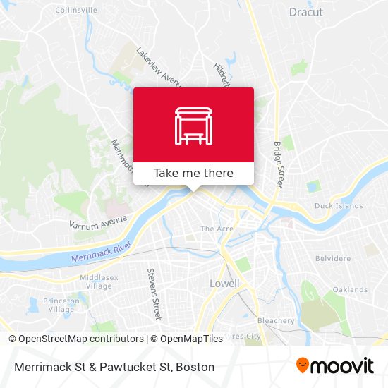 Mapa de Merrimack St & Pawtucket St