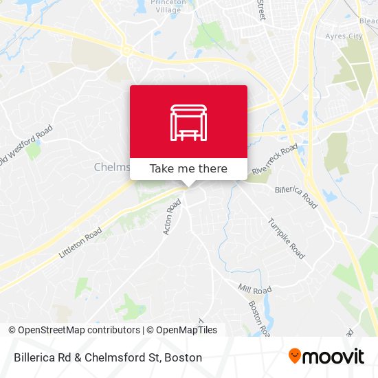 Billerica Rd & Chelmsford St map