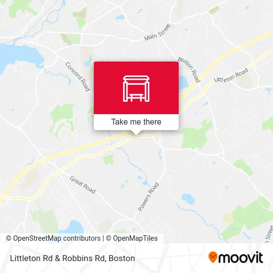 Littleton Rd & Robbins Rd map