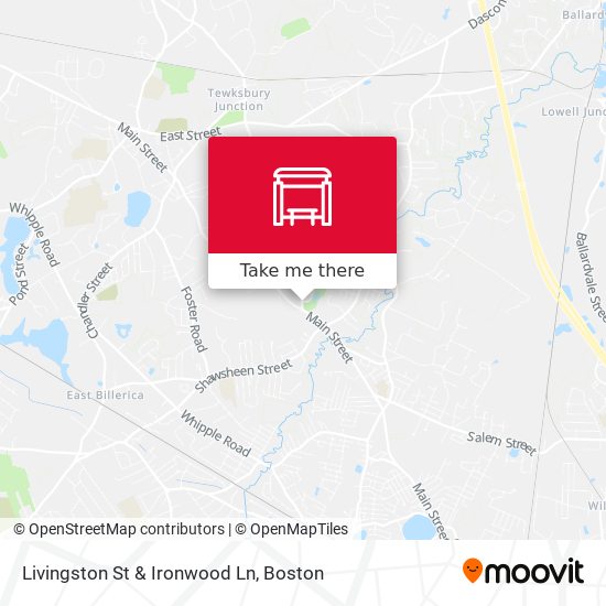 Livingston St & Ironwood Ln map