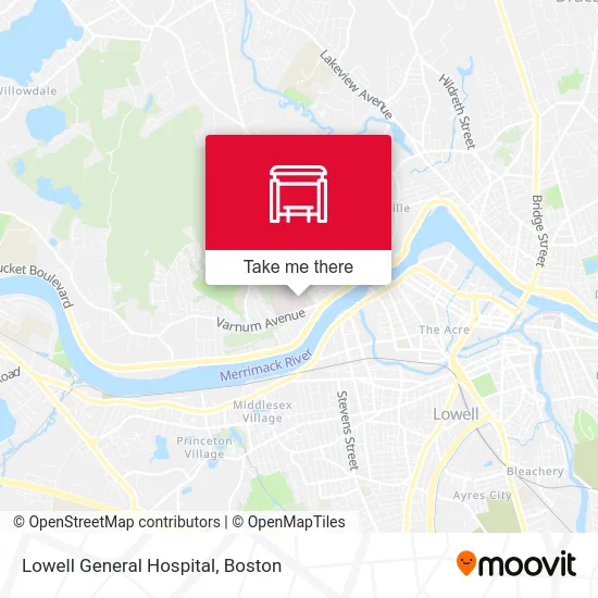 Lowell General Hospital map