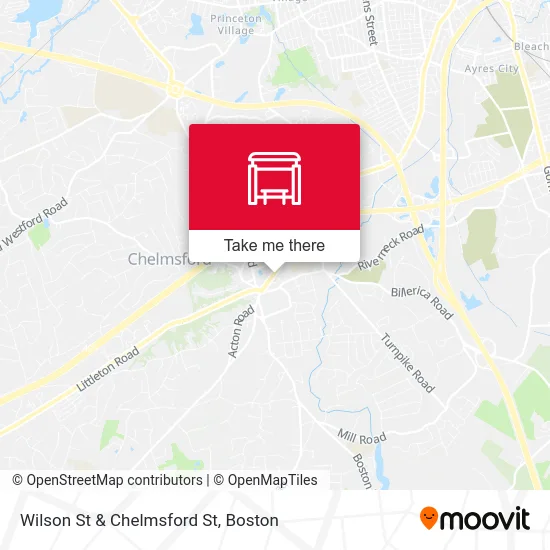 Wilson St & Chelmsford St map