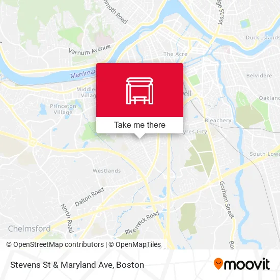 Stevens St & Maryland Ave map