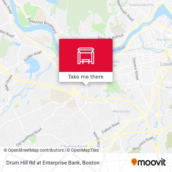 Drum Hill Rd at Enterprise Bank map