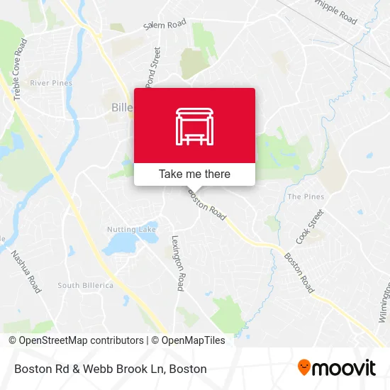 Boston Rd & Webb Brook Ln map