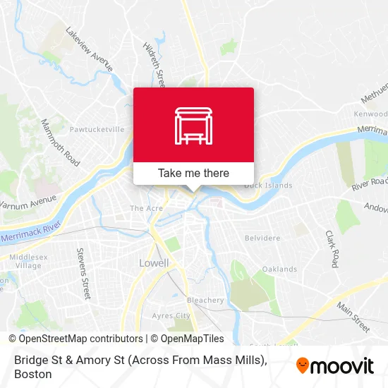 Bridge St & Amory St (Across From Mass Mills) map