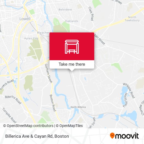 Billerica Ave & Cayan Rd map