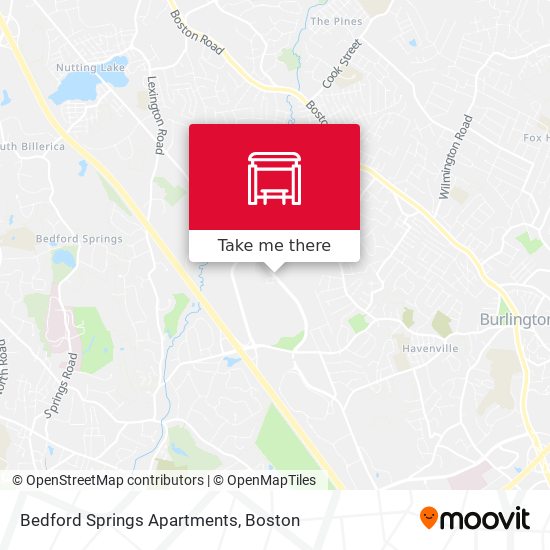 Mapa de Bedford Springs Apartments