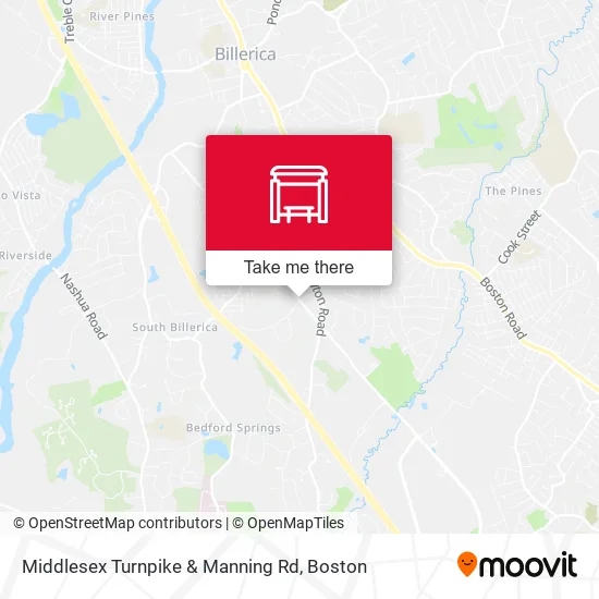 Middlesex Turnpike & Manning Rd map