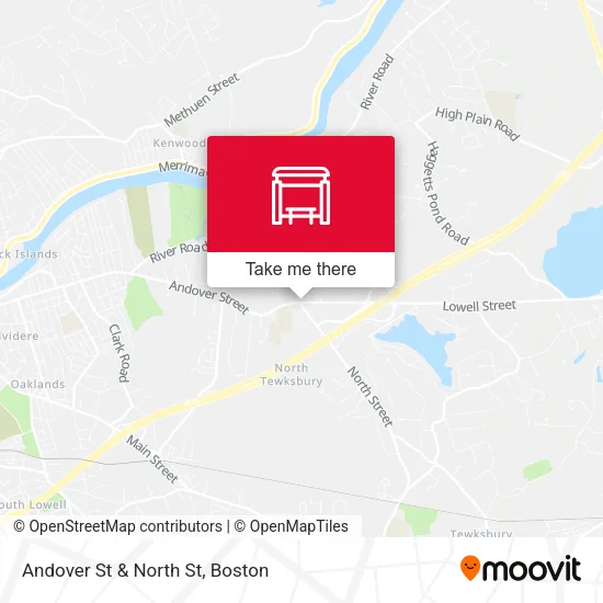 Andover St & North St map
