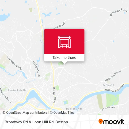 Broadway Rd & Loon Hill Rd map